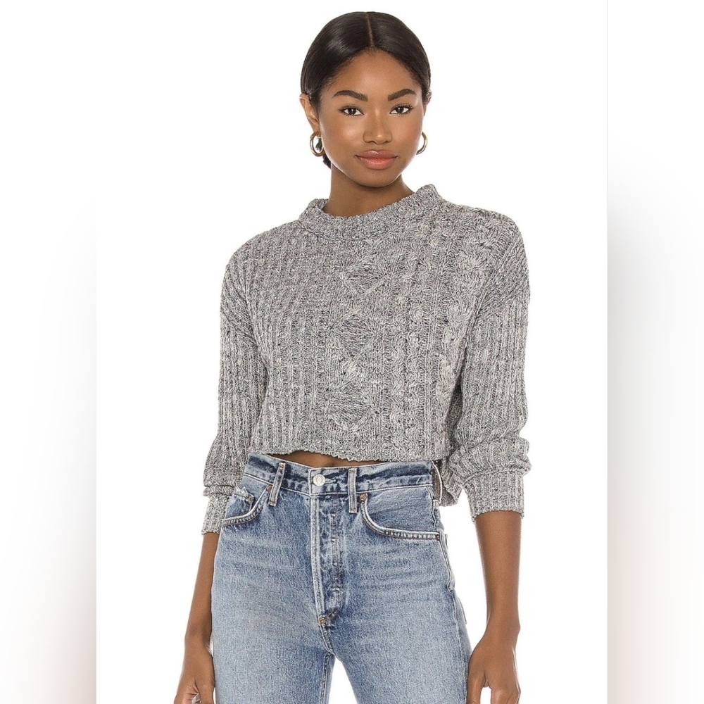 Free People Cable Knit Sweater